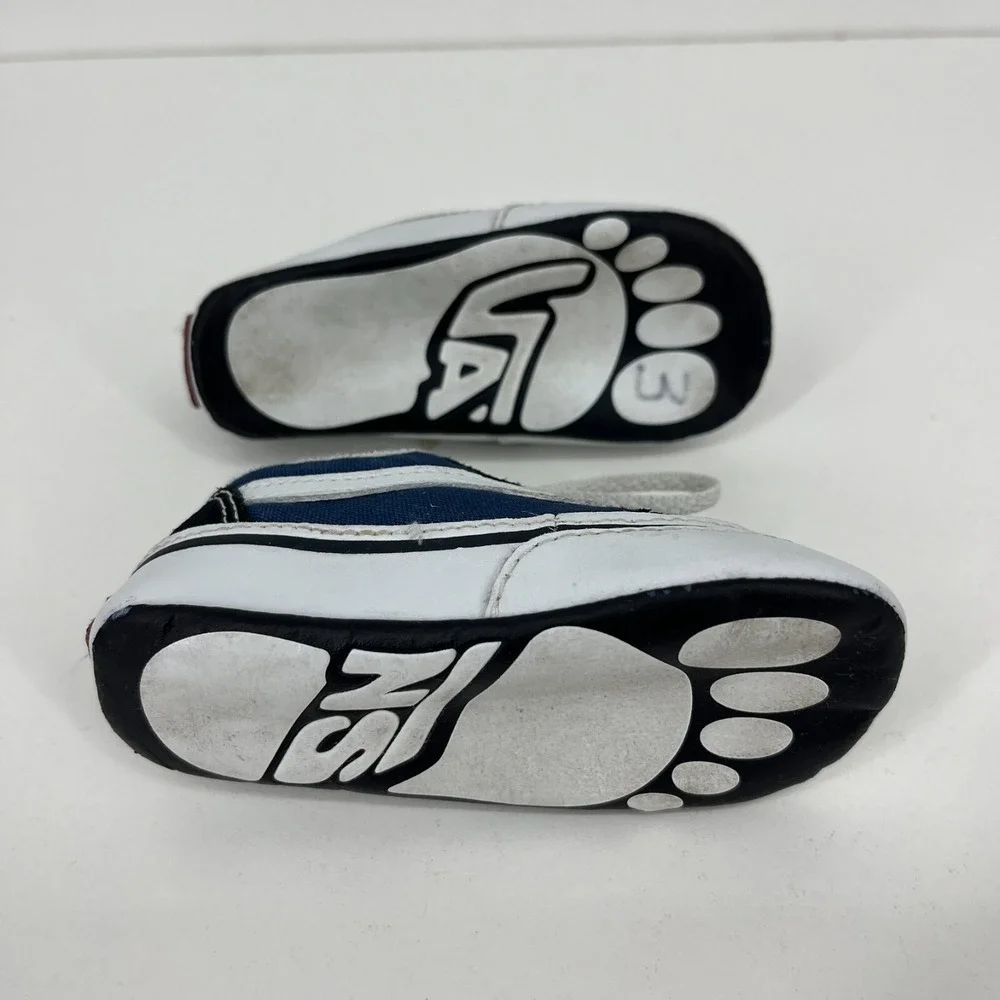 Vans Toddler Old Skool Shoes Baby Toddler‎ Size 4C Blue Black Lace Up